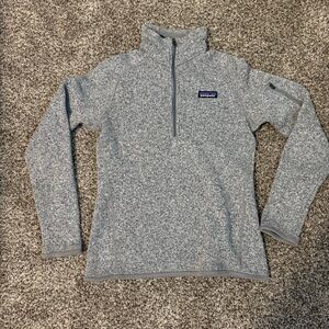 Patagonia Gray Quarter-Zip Pullover